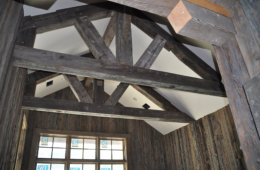 reclaimed timber truss
