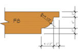 Wood Corbel Detail Profile F