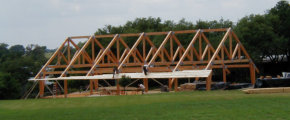 timber truss pavilion